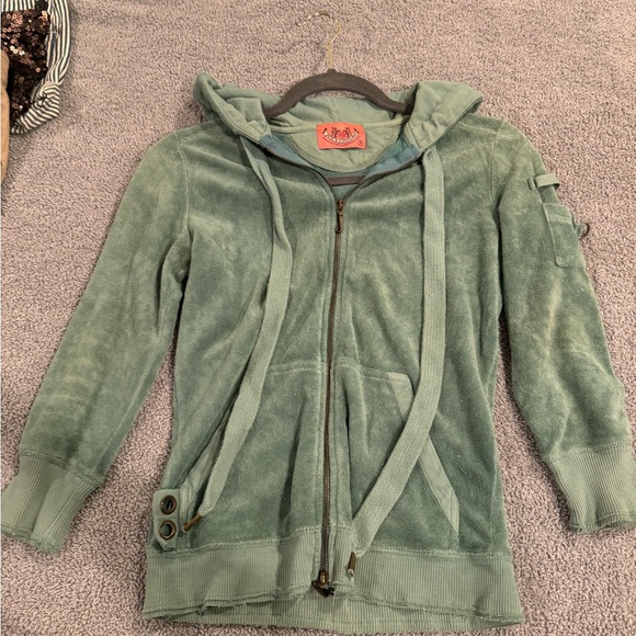 Juicy couture terry cloth zip up size xs - Picture 1 of 2
